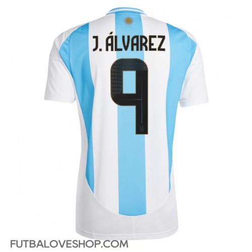 Dres Argentína Julian Alvarez #9 Domáci Copa America 2024 Krátky Rukáv